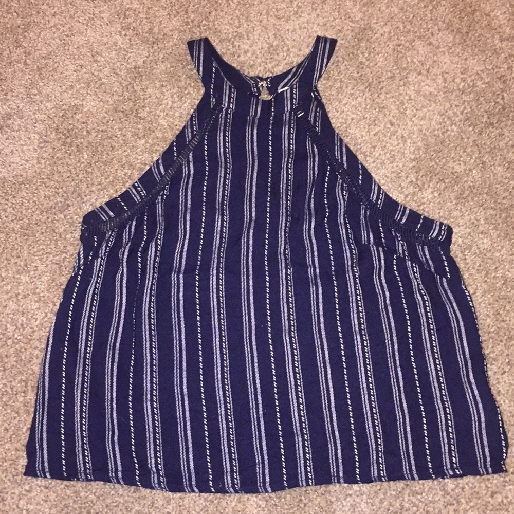 Navy stripped tank top